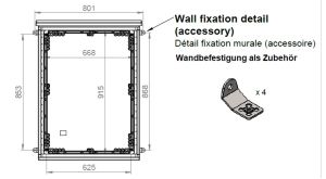 Outdoor Gehäuse 1000x750x300 mm HBT mit Regendach