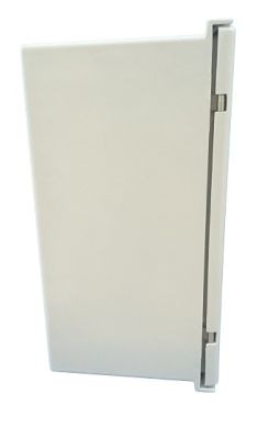 Kunststoff Schaltschrank 400x400x200mm (HBT) IP66 mit Sichttür mit Schwenkhebelgriff