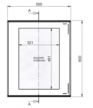 Kunststoff-Schaltschrank 600x500x230mm (HBT) IP66 Schwenkhebelgriff