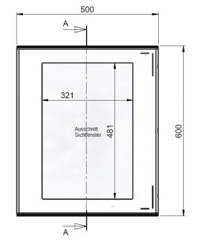 Kunststoff-Schaltschrank 600x500x230mm (HBT) RAL7035 GFK IP66 hellgrau 1-türig