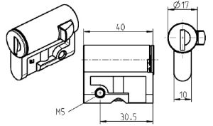 Profilhalbzylinder VW-E1 -Schließung