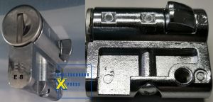 Profile half cylinder VW E8 lock