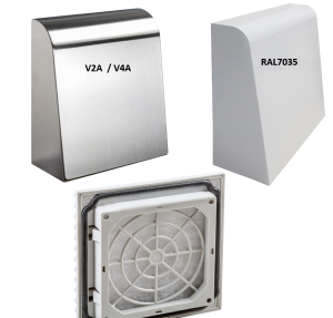 Schutzhauben für passive Gehäusebelüftung 117x117mm