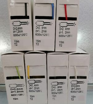 15m BOX yellow 2:1 3/32" shrink tube blue 2.4mm / 1.2mm without glue