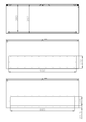 B-stock Double door control cabinet 1200x1000x400 mm HBT 2-door IP55