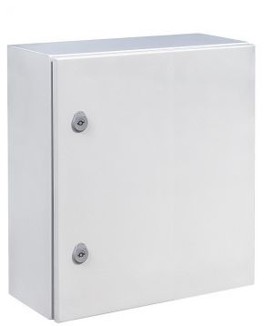 Schaltschrank 600x600x400 mm HBT Stahlblech 1-türig IP66 mit Montageplatte und Erdungsband