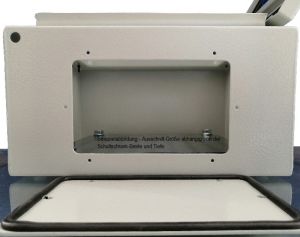 Schaltschrank 400x300x200 mm HBT IP66 mit Sichttür Montageplatte und Erdungsband