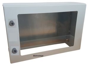 Enclosure 500x700x200 mm with inspection door HBT IP66 sheet steel incl. MP and earthing strap