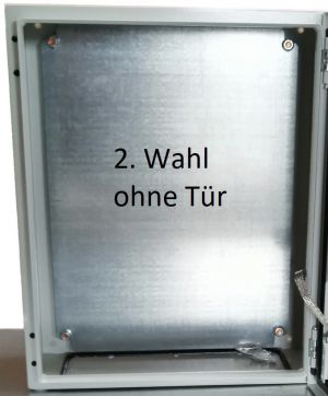 2. Wahl Schaltschrank 1000x600x250 mm HBT Stahlblech Gehäuse leicht beschädigt - ohne Tür