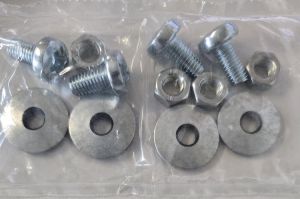 Schraubenset 4x M8 x 15mm Schraube mit U-Scheibe und Mutter