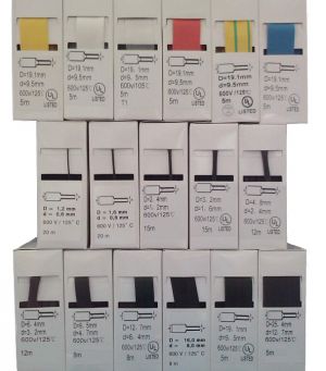 20m BOX transparent 2:1 3/64'' shrink tubing 1.2mm / 0.6mm without glue