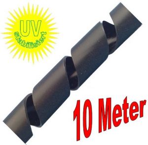 10m Spiralband 7-40mm schwarz uv-stabilisiert