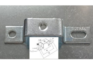 TST mounting rail supports with M6 or M5 thread