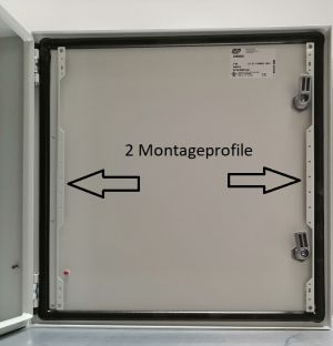 IP66 Schaltschrank 800x400x200 mm HBT VDE UL zertifiziert Stahlblech 1-türig mit Montageplatte
