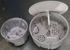 5x Unterputz Abzweigkasten Abzweigdose UP rund Unterputzdose Verteilerdose