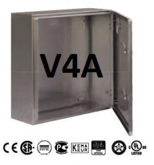 V4A Edelstahl Gehäuse 360x240x150 mm HBT Schaltschrank 316L
