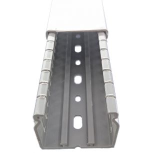 Wiring duct 100x100 mm incl. cover gray RAL7030