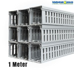 1m DIN Wiring duct incl. cover gray RAL7030