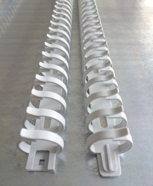 Flexduct 40mm - length 50cm - flexible wiring duct light gray halogen-free self-adhesive stackable pluggable