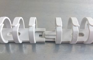 Flexduct 40mm - length 50cm - flexible wiring duct light gray halogen-free self-adhesive stackable pluggable