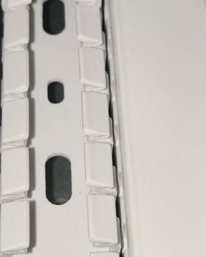 1m PVC wiring duct 40x60 mm white RAL9003