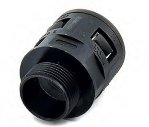 Corrugated tube M32 to NW23 quick-release screw connection metric straight