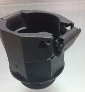 90° M25 threaded fitting to NW23 metric corrugated pipe elbow