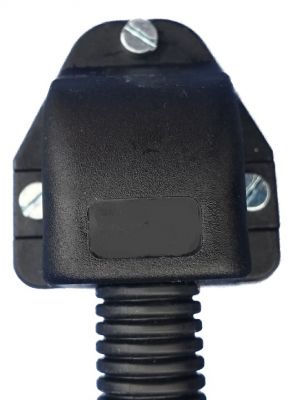 Flansch-Anschluss schwarz für Wellrohr NW17