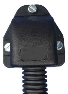 Flansch-Anschluss schwarz für Wellrohr NW29