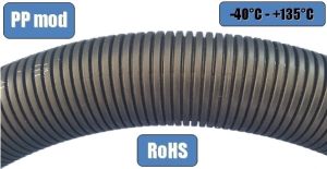 200m corrugated pipe NW3 - closed PPmod car cable protection