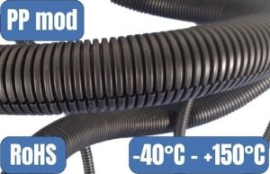 Wellrohr NW22 geschlitzt schwarz PPmod