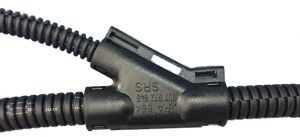 Y-Verteiler NW 26-22-22 schwarz klappbar für KFZ Wellrohr NW26 NW22