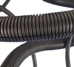 Corrugated pipe PPmod NW29 slotted black