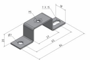 Rail DIN de 2 mètre - Fomat standard symétrique 35x15mm livré en 24h