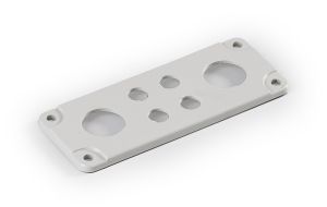 Kabeleinführungsplatte 4x M20 + 2x M40 - KEP2 groß mit Dichtung