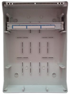 18TE Steckdosen Wandverteiler IP65 leer - DIY-Baukasten mit N/PE-Klemme