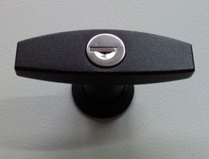 Black plastic T-handle - individual closure