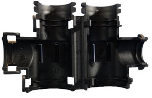 T-Verteiler NW 22-10-22 schwarz klappbar für KFZ Wellrohr NW22 NW10
