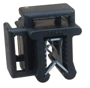 10 edge clips KC15 + 100 cable ties 300x4.8 mm - black