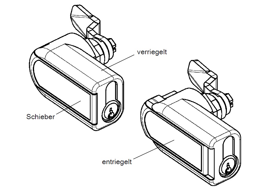 Schaltschrank Adapter-Griff für Zylinderschloss PHZ Griff ohne Zubehör 