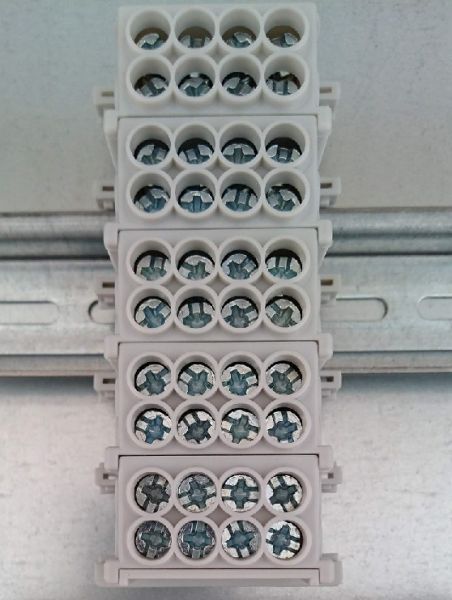 Hauptl-Abzweigklemme VDE grau 5-pol 1,5-25,0 mm²