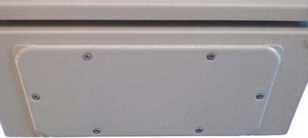 Schaltschrank 600x1000x300 mm (HBT) IP55 2-türig mit verz. Montageplatte