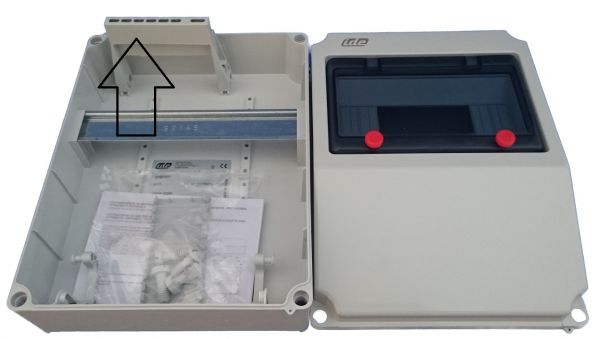 IP67 Wandverteiler Leer 1x9TE HS + N-/PE-Klemme - VE