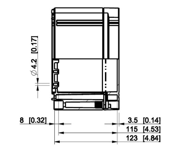 Polycarbonat Gehäuse 300x300x132mm Kunststoff grau mit transparentem Deckel