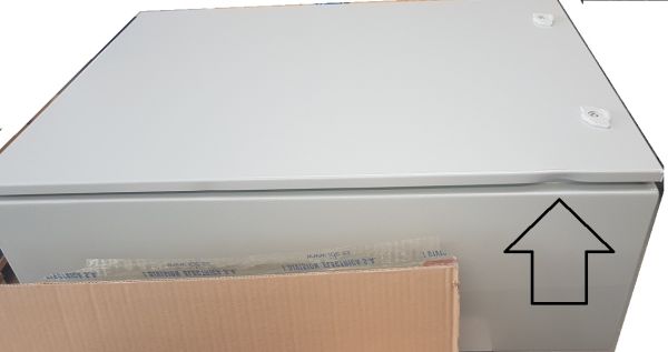IDE GN608030 control cabinet 600x800x300 mm HBT sheet steel 1-door 2nd choice