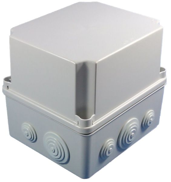 GSV231 plastic housing with grommets 241x180x175mm LWH gray terminal box IP65-IP67