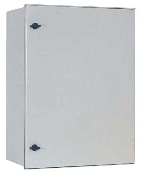 Plastic switch cabinet 600x400x230mm (HWD) GRP IP66 light gray 1 door