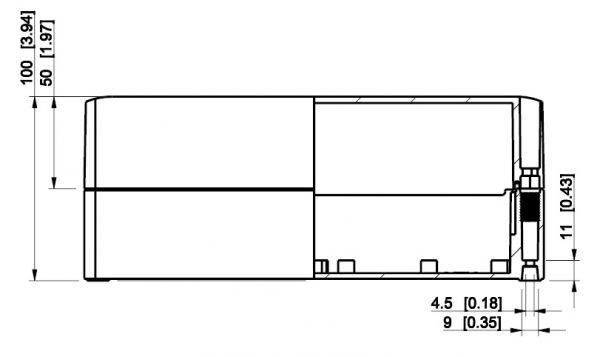 PolycarbonatGehäuse grau 250x175x100mm  glatt