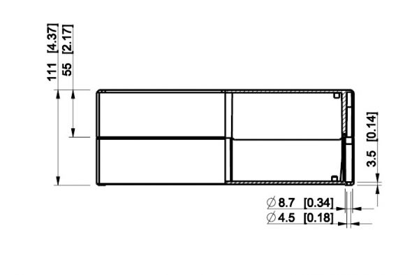 IP66 ABS Industriegehäuse grau 230 x 300 x 111 mm
