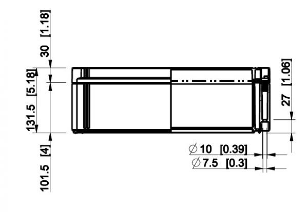 Polycarbonate housing 300x400x132mm plastic gray with transparent cover